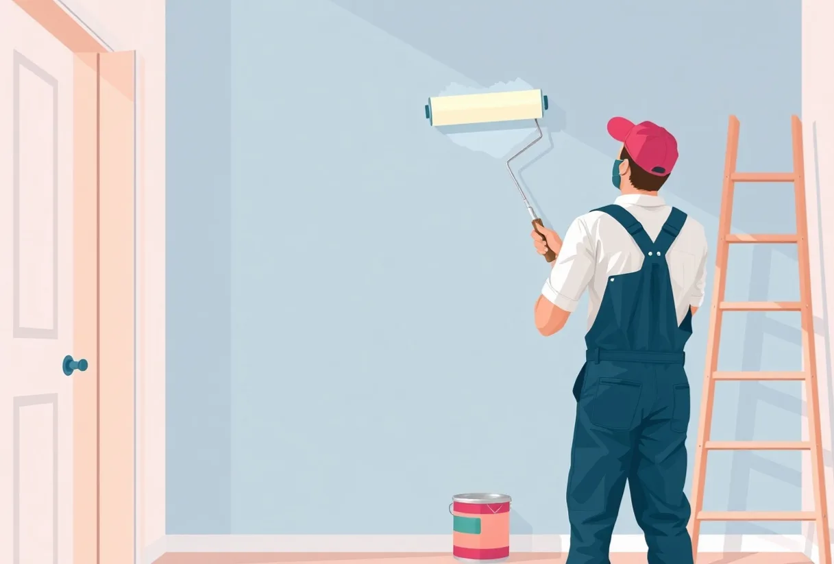 Peintre Chauny 02300 en intervention sur un chantier